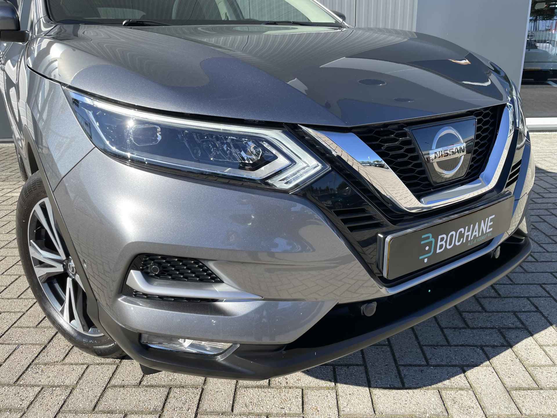 Nissan Qashqai 1.2 DIG-T 115 Tekna | Trekhaak | Panoramadak | 360º Camera | Stoel- en Voorruitverwarming | Parkeersensoren V&A | Navigatie - 47/64