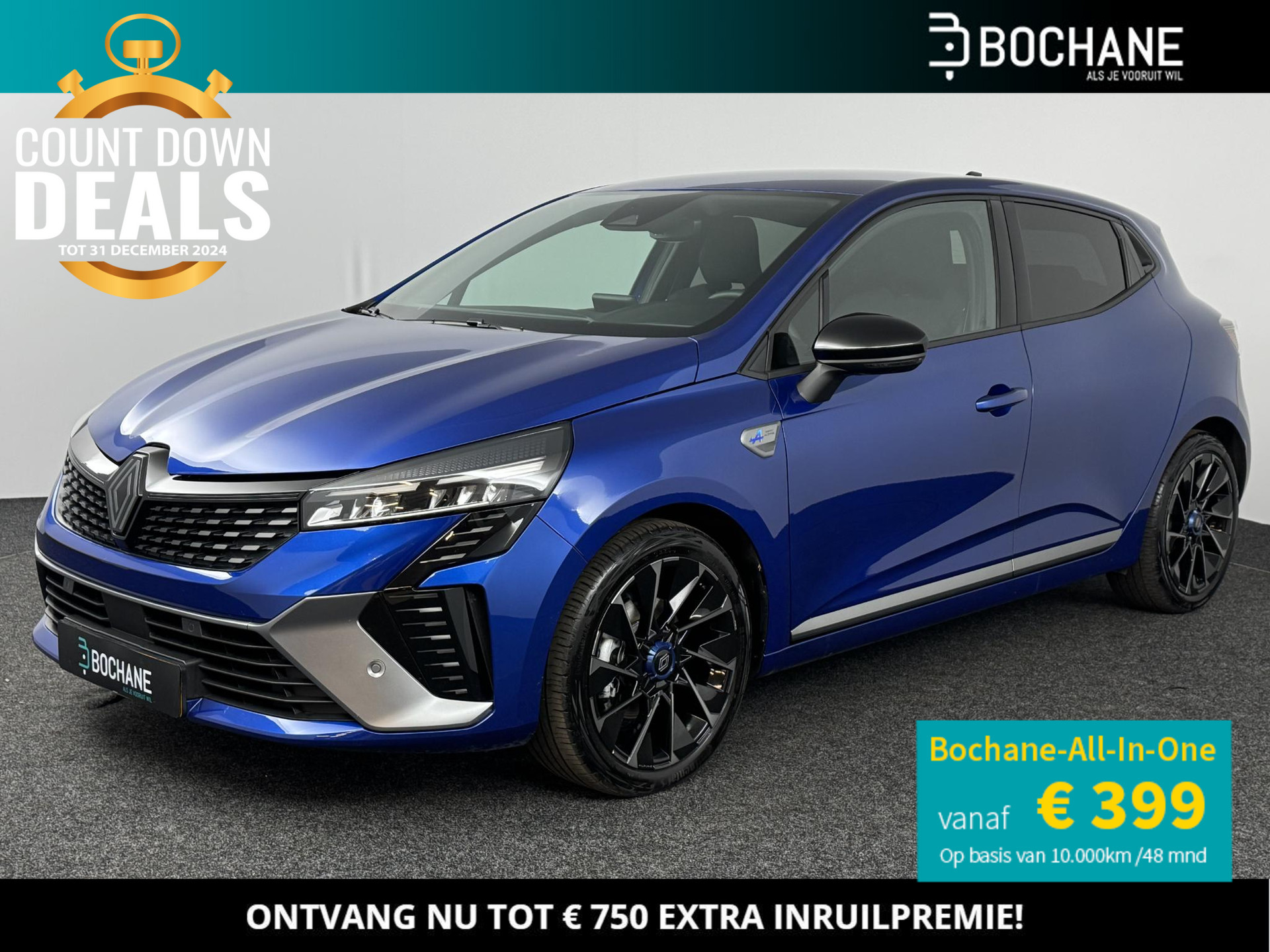 Renault Clio 1.6 E-Tech Full Hybrid 145 Esprit Alpine | Navi 9,3" | Clima | Cruise | LM velgen 17" | Apple Carplay/Android Auto | NL-auto!