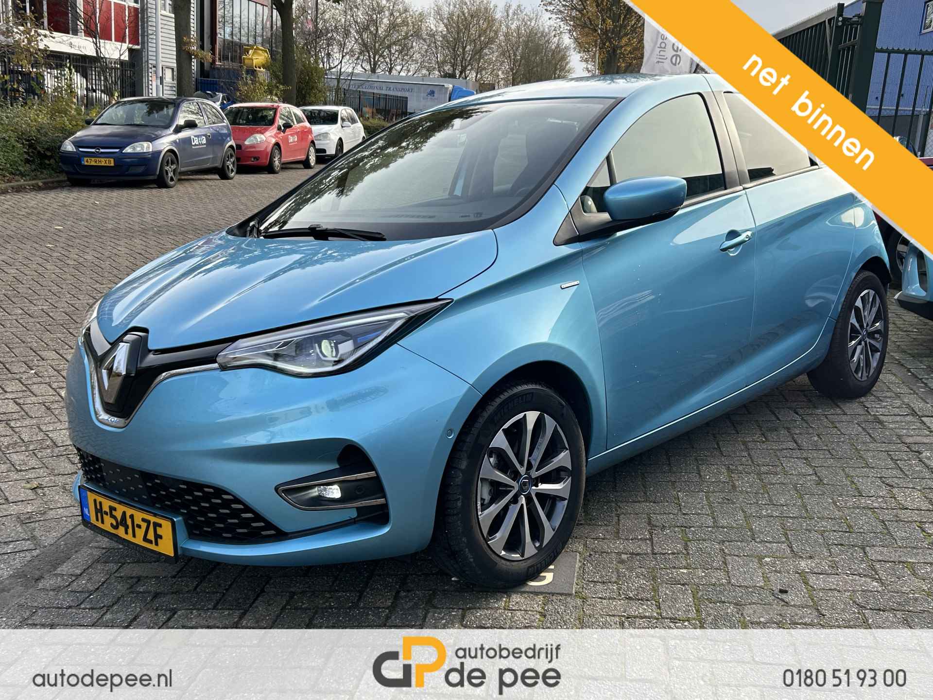 Renault ZOE R135 Edition One 52 kWh (€ 13950 NA SUBSIDIE) INCL.ACCU/GARANTIE/CARPLAY/LEDER/CLIMA/CRUISE/NAVI/LICHTMETAAL/TREKHAAK rijklaarprijs! - 2/20