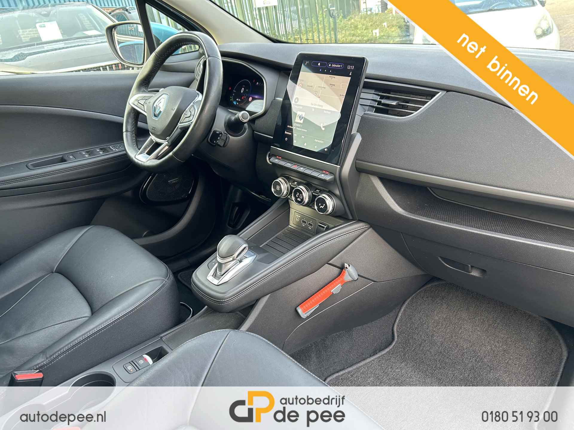 Renault ZOE R135 Edition One 52 kWh (€ 13950 NA SUBSIDIE) INCL.ACCU/GARANTIE/CARPLAY/LEDER/CLIMA/CRUISE/NAVI/LICHTMETAAL/TREKHAAK rijklaarprijs! - 4/20