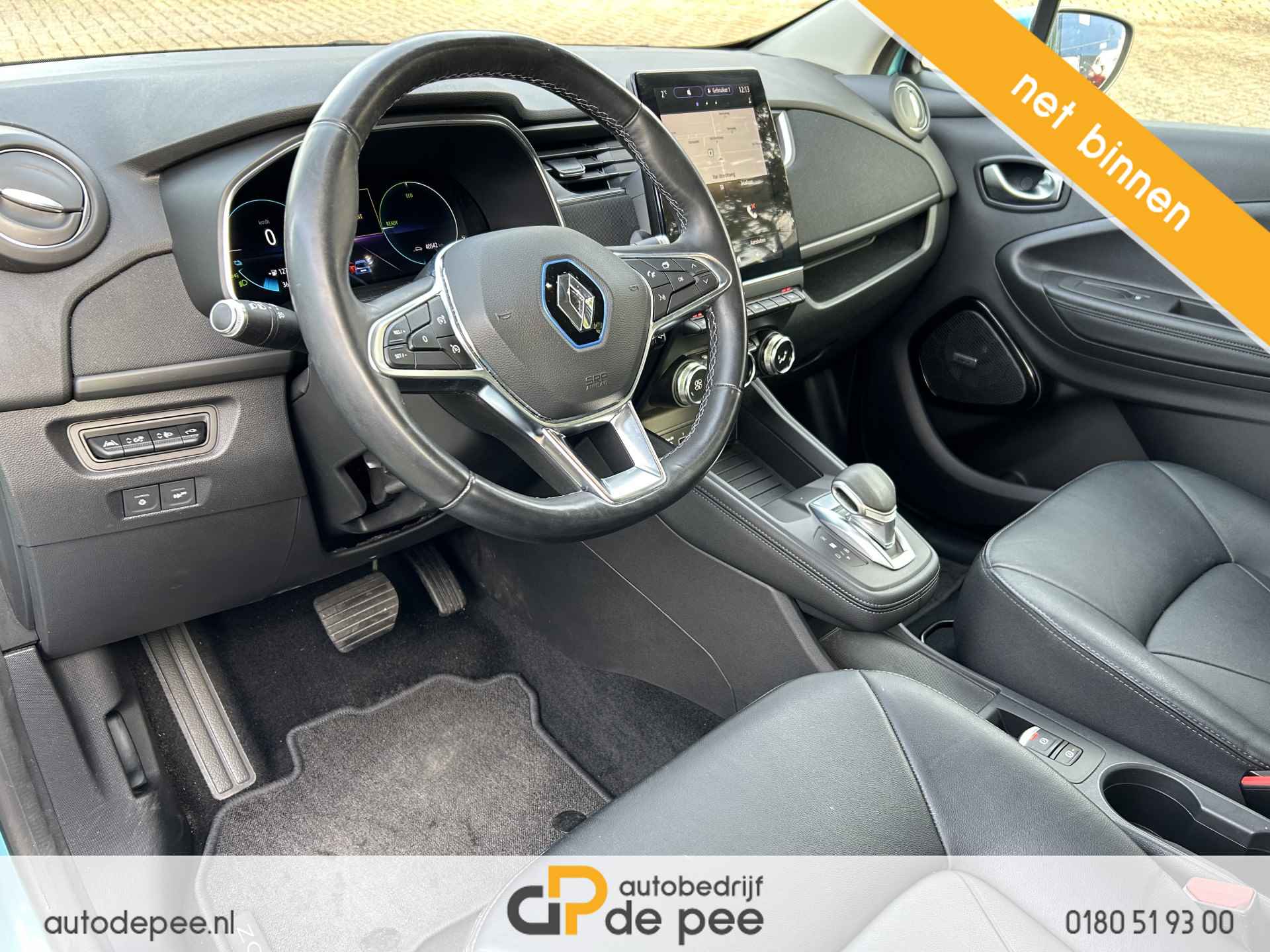 Renault ZOE R135 Edition One 52 kWh (€ 13950 NA SUBSIDIE) INCL.ACCU/GARANTIE/CARPLAY/LEDER/CLIMA/CRUISE/NAVI/LICHTMETAAL/TREKHAAK rijklaarprijs! - 5/20