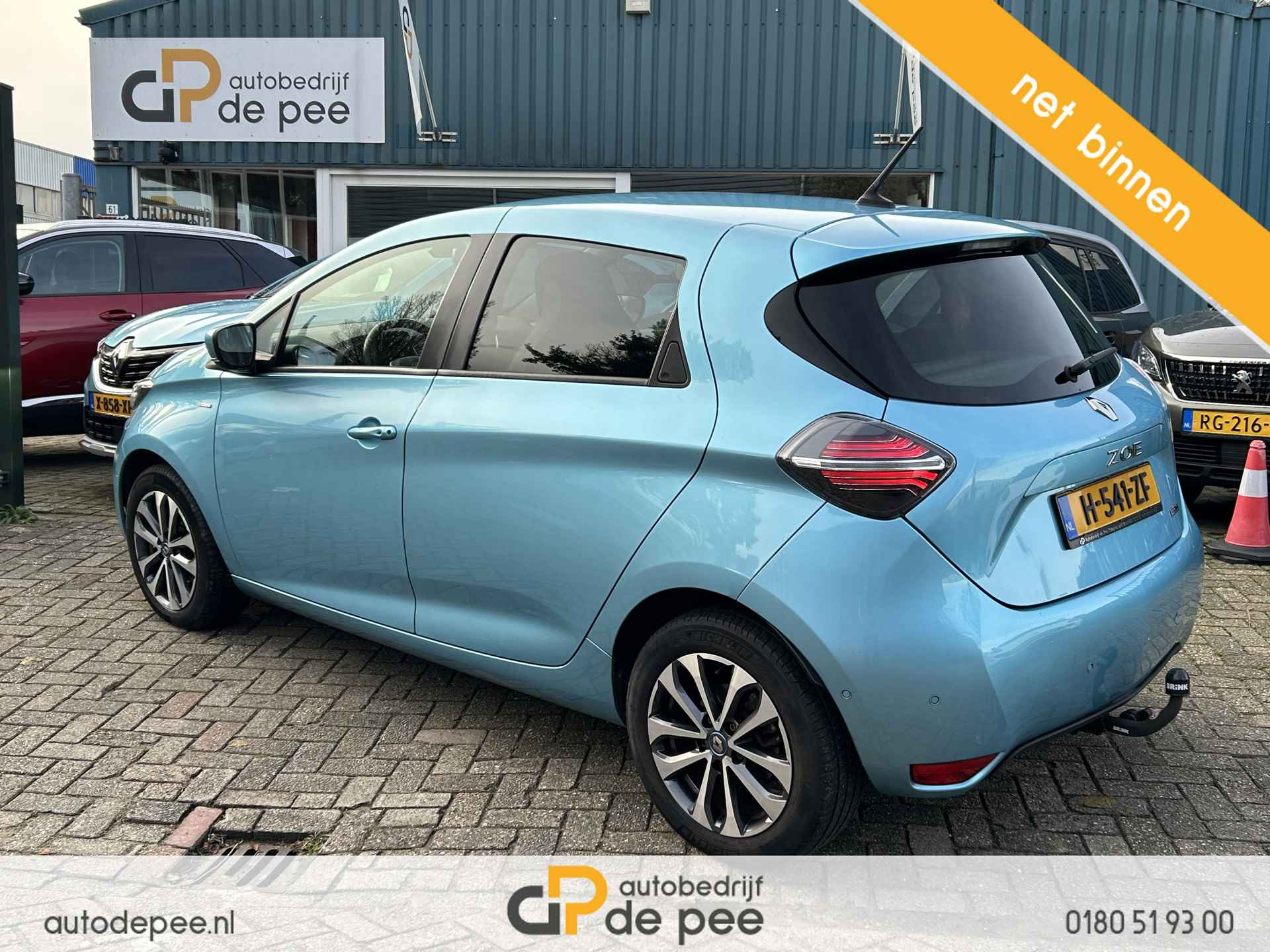 Renault ZOE R135 Edition One 52 kWh (€ 13950 NA SUBSIDIE) INCL.ACCU/GARANTIE/CARPLAY/LEDER/CLIMA/CRUISE/NAVI/LICHTMETAAL/TREKHAAK rijklaarprijs! - 18/20