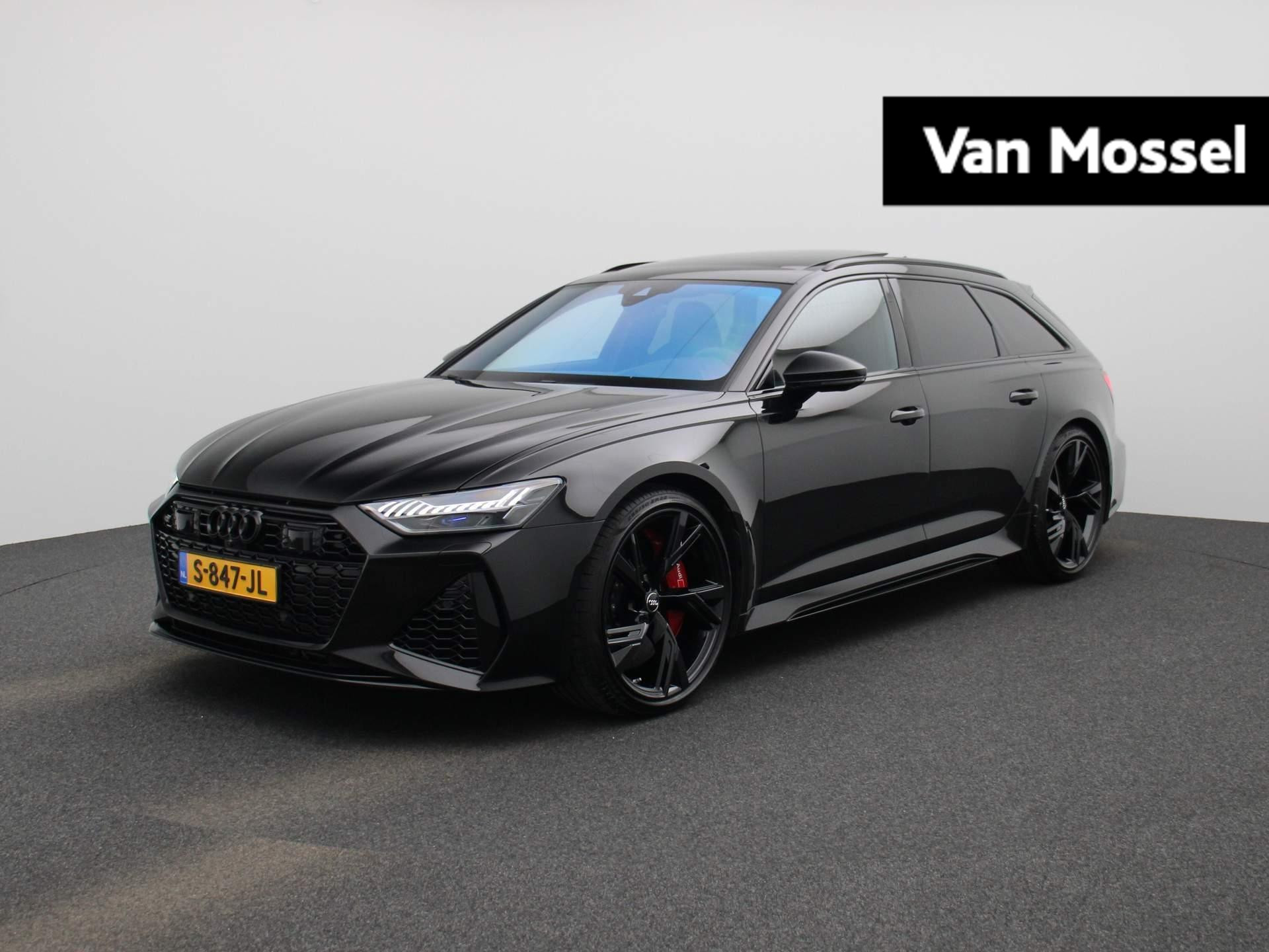 Audi RS6 Avant TFSI quattro 600 PK | RS-sportuitlaatsysteem | RS-keramische remmen | RS-dynamiekpakket plus | RS-sportonderstel plus DRC | 360 Camera | Panoramadak | Adaptive Cruise Control | Vierwielbesturing | Stoelverwarming | Virtual Cockpit | Laser LED Matrix | Lichtmetalen velgen | Privacy glass |