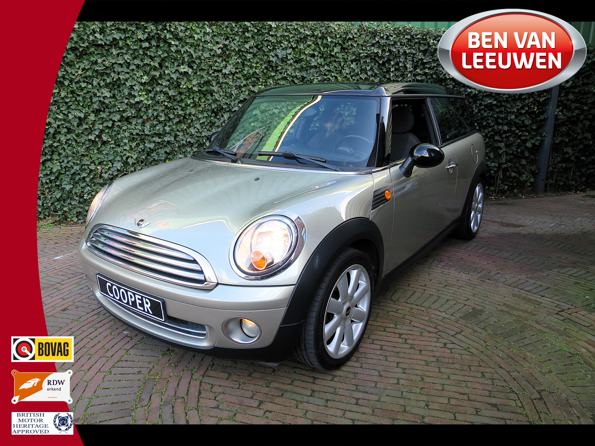 MINI Clubman 1.6 Cooper Pepper R55 NL-auto, 2de eig. airco, 17" en Youngtimer!