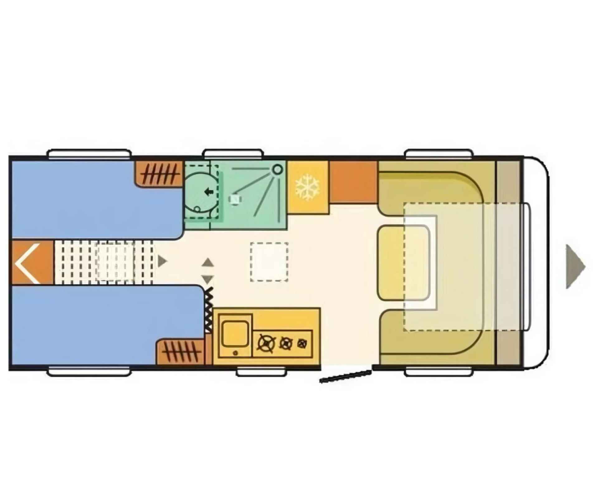 Adria Adora 482 LU Skyroof Voortent Mover INCL. STALLING - 2/31