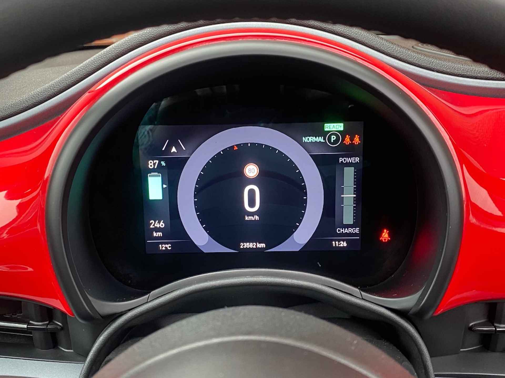 FIAT 500e CABRIO RED 42 KWH STOELVERWARMING NAV CRUISE CARPLAY DAB LMV - 10/21