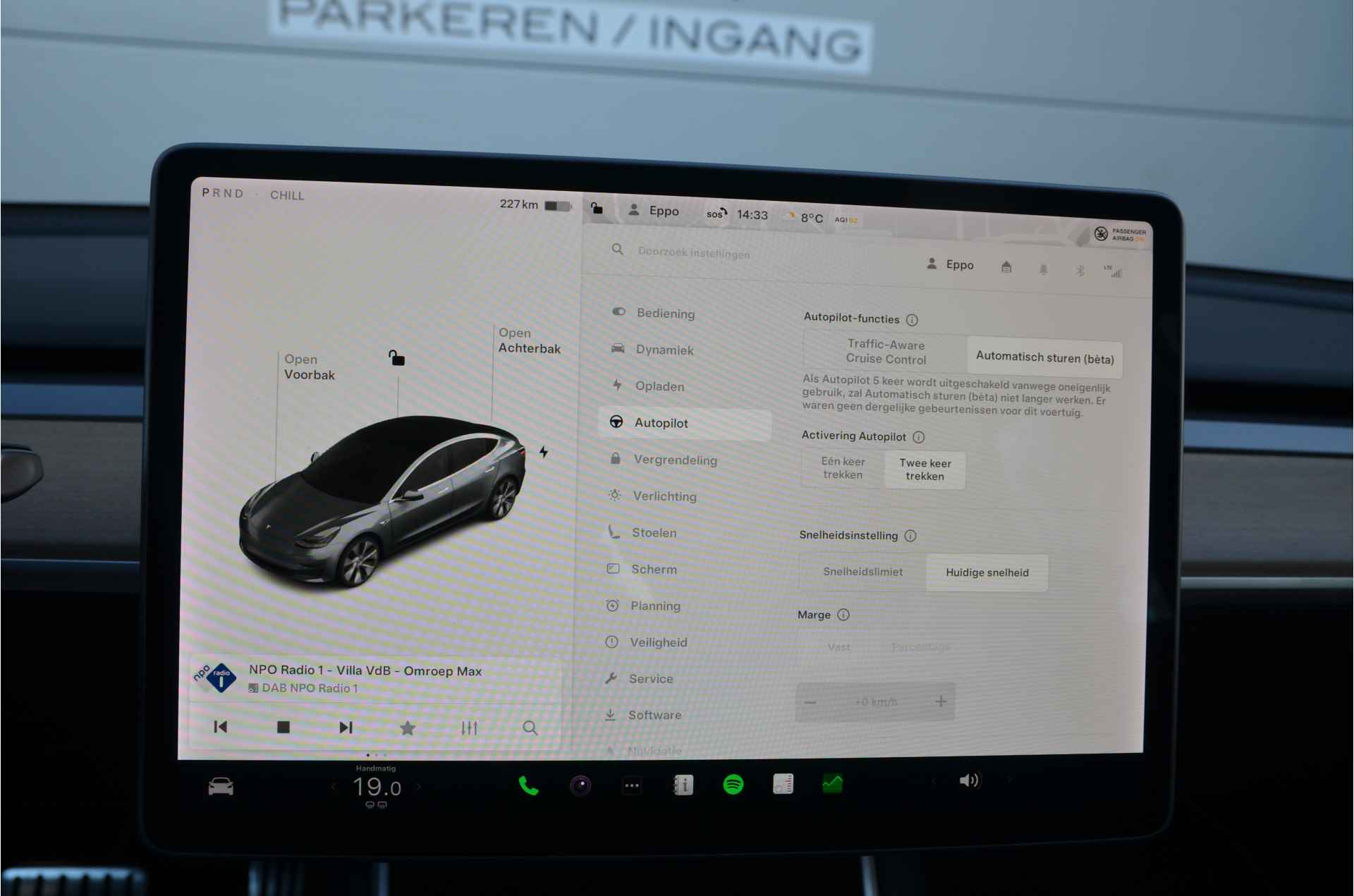 Tesla Model 3 Long Range AWD 75 kWh Trekhaak (1.000kg), 19" wielen - 19/33