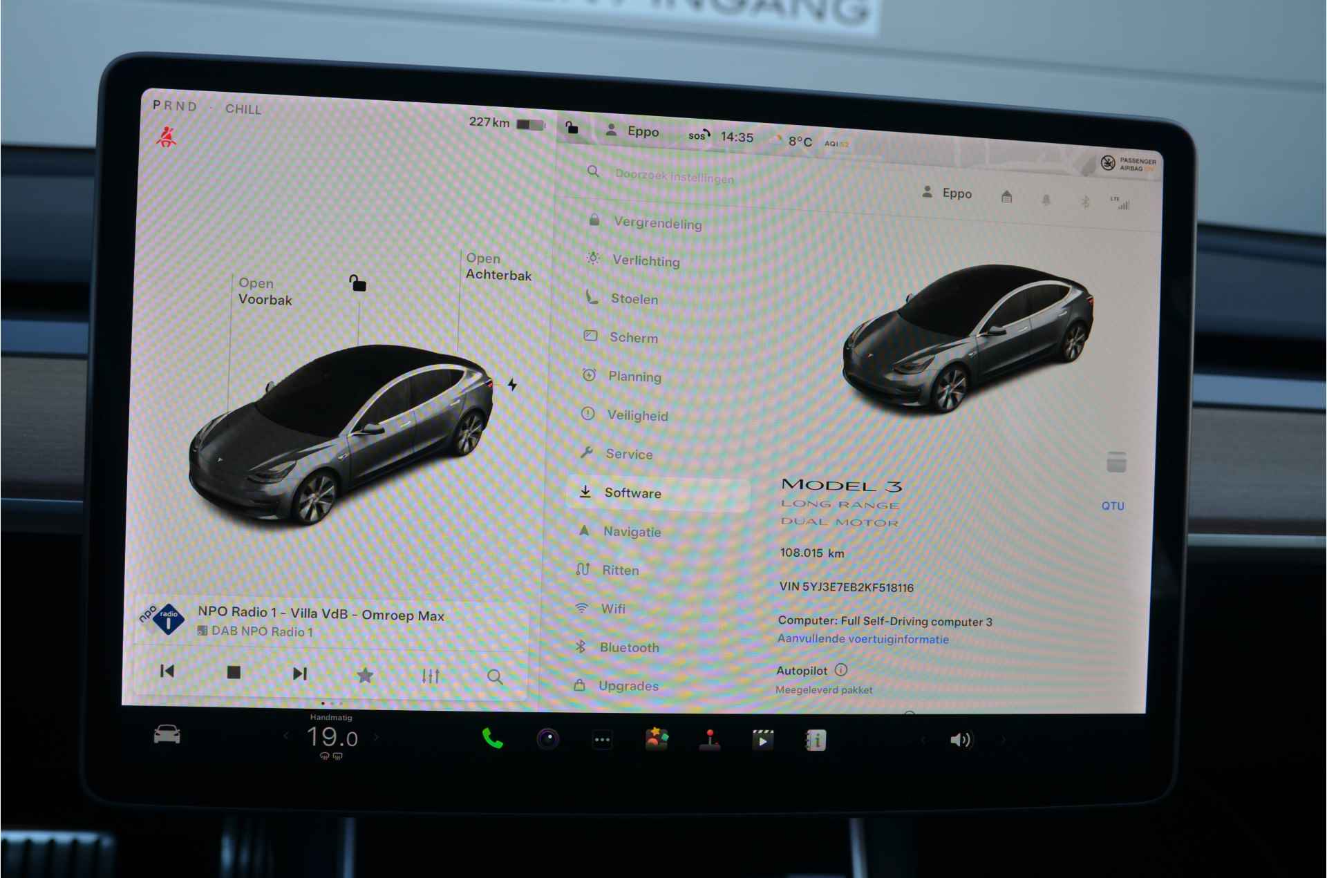 Tesla Model 3 Long Range AWD 75 kWh Trekhaak (1.000kg), 19" wielen - 22/33