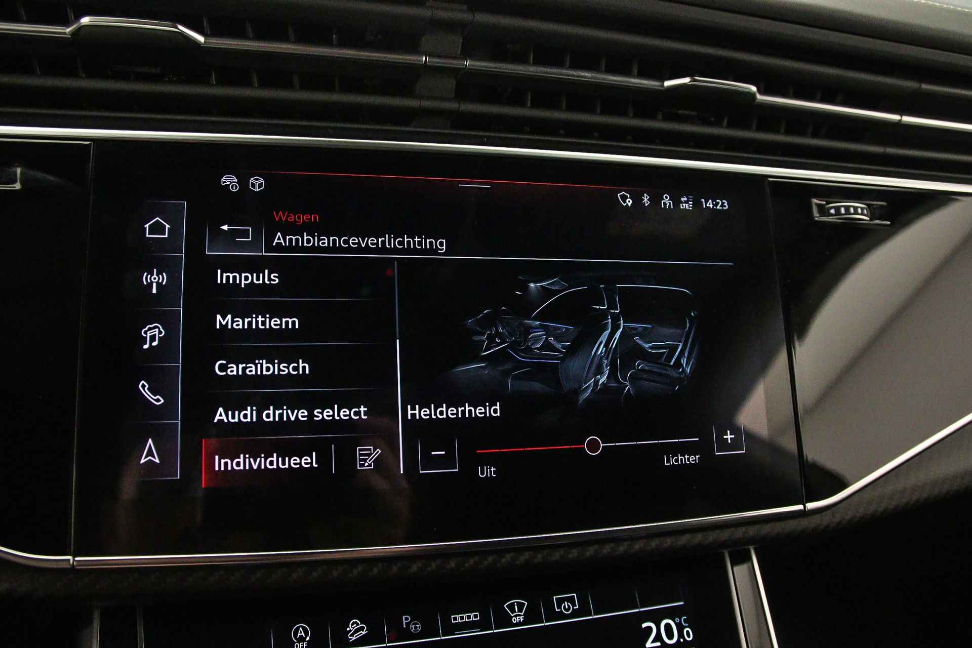 Audi SQ8 4.0 TFSI Quattro 507pk | Advanced Onderstel | Head Up | B&O | OLED | 23 inch | Sportdiff | Standkachel | Alcantara Hemel | Leder | S-Stoelen | Stoelventilatie/Massage | Carbon | - 29/61