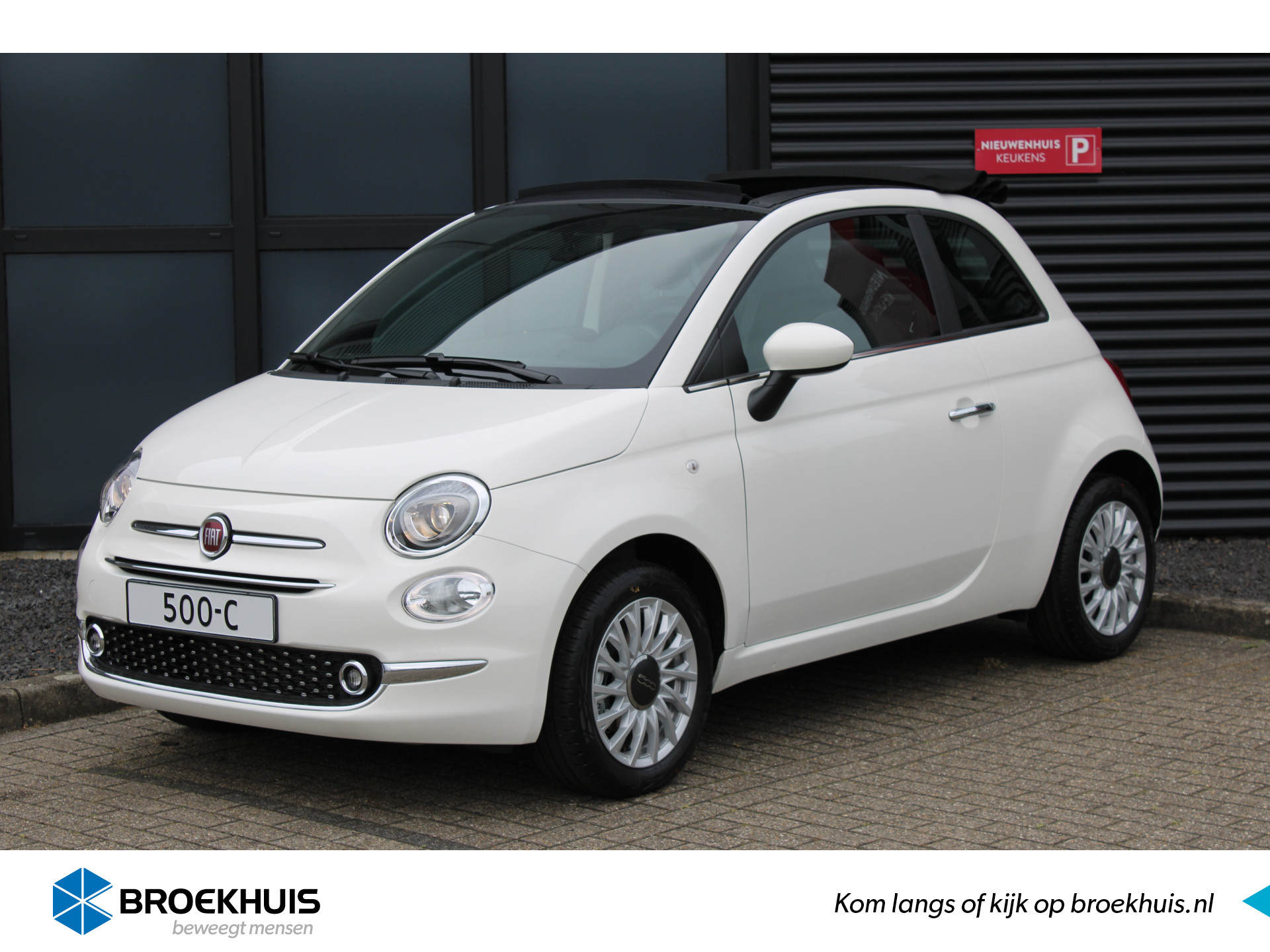 Fiat 500C 1.0 Hybrid Dolcevita Cabrio / Open dak / Cruise Control / Airco / Carplay / DAB / 15'' LMV / '' vraag een vrijblijvende offerte aan ''