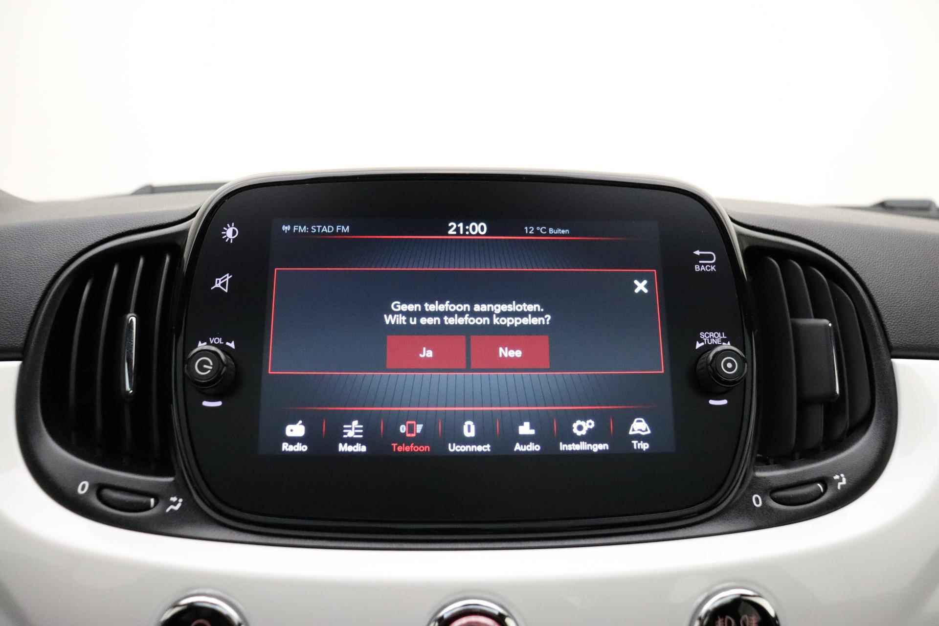 Fiat 500 1.0 Hybrid Dolcevita Finale | Snel leverbaar! | Apple Carplay/Android Auto | Panoramadak | Airco | Lichtmetalen velgen | Parkeersensoren achter | Cruise control - 24/36