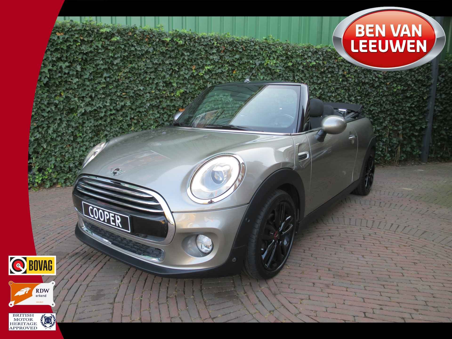 MINI Cabrio 1.5 Cooper Chili F57 aut. met LED, Navi, HK-audio, Park.ass en 17" - 1/56