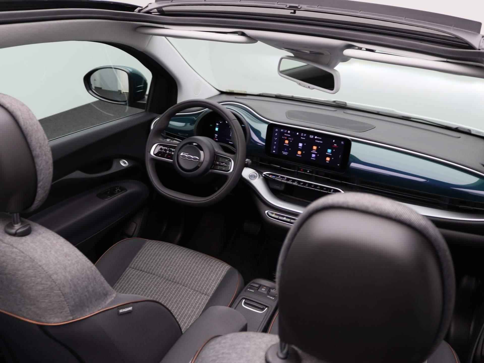 Fiat 500 C Icon 42 kWh | Navigatie | Cabrio | Parkeersensoren | LED verlichting | - 34/41