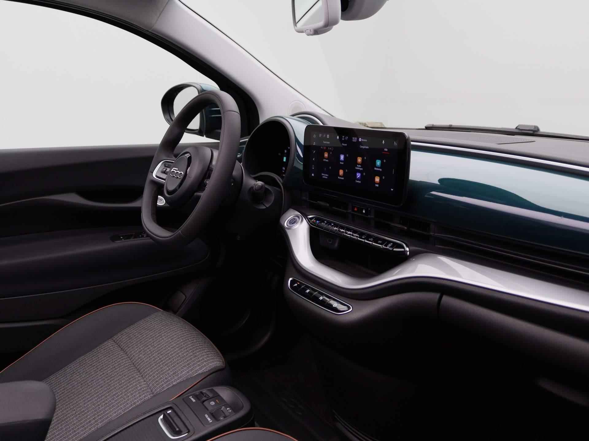 Fiat 500 C Icon 42 kWh | Navigatie | Cabrio | Parkeersensoren | LED verlichting | - 35/41