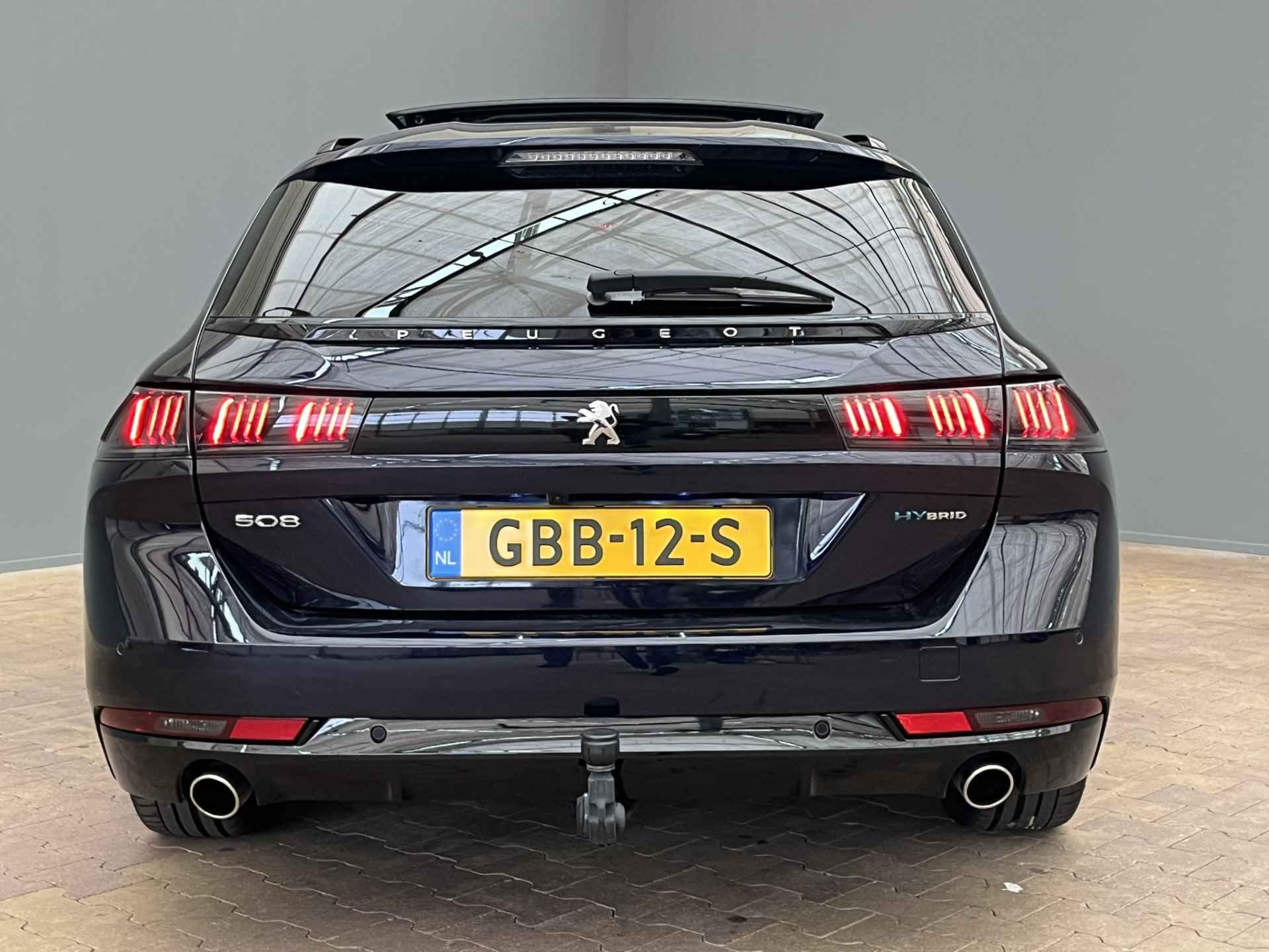 Peugeot 508 SW 1.6 HYbrid GT Pack Business 225 PK Automaat | Panorama Dak | Camera | Cruise | Stoelverwarming | Parkeersensoren Rondom | Focal | Elektrische Achterklep | 18" Lichtmetaal | Apple/Android Carplay - 8/24