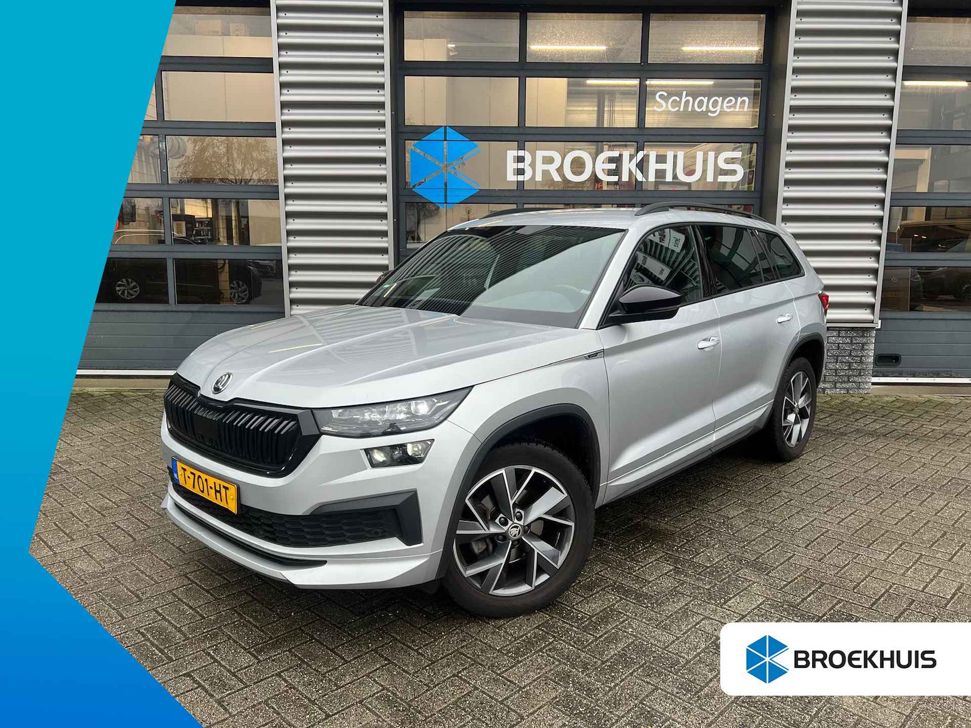 Škoda Kodiaq 1.5 TSI 150 pk Sportline Business 7pers. 7-DSG | Trekhaak wegklapbaar | Elektrisch verstelbare geheugen stoel | Cruise control a - 1/36