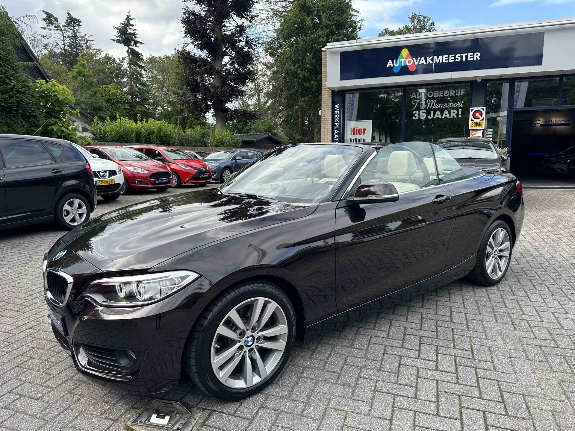 BMW 2-serie Cabrio 230i Automaat 252PK Executive 17dKM!|Navi|Keyless|Leder|Xenon - 3/35