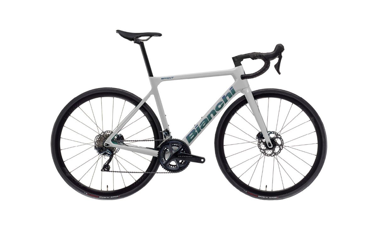 Bianchi SPRINT DISC 105 12sp SZ - LIGHT GREY / GRAPHITE RACE GLOSSY 55cm 2025