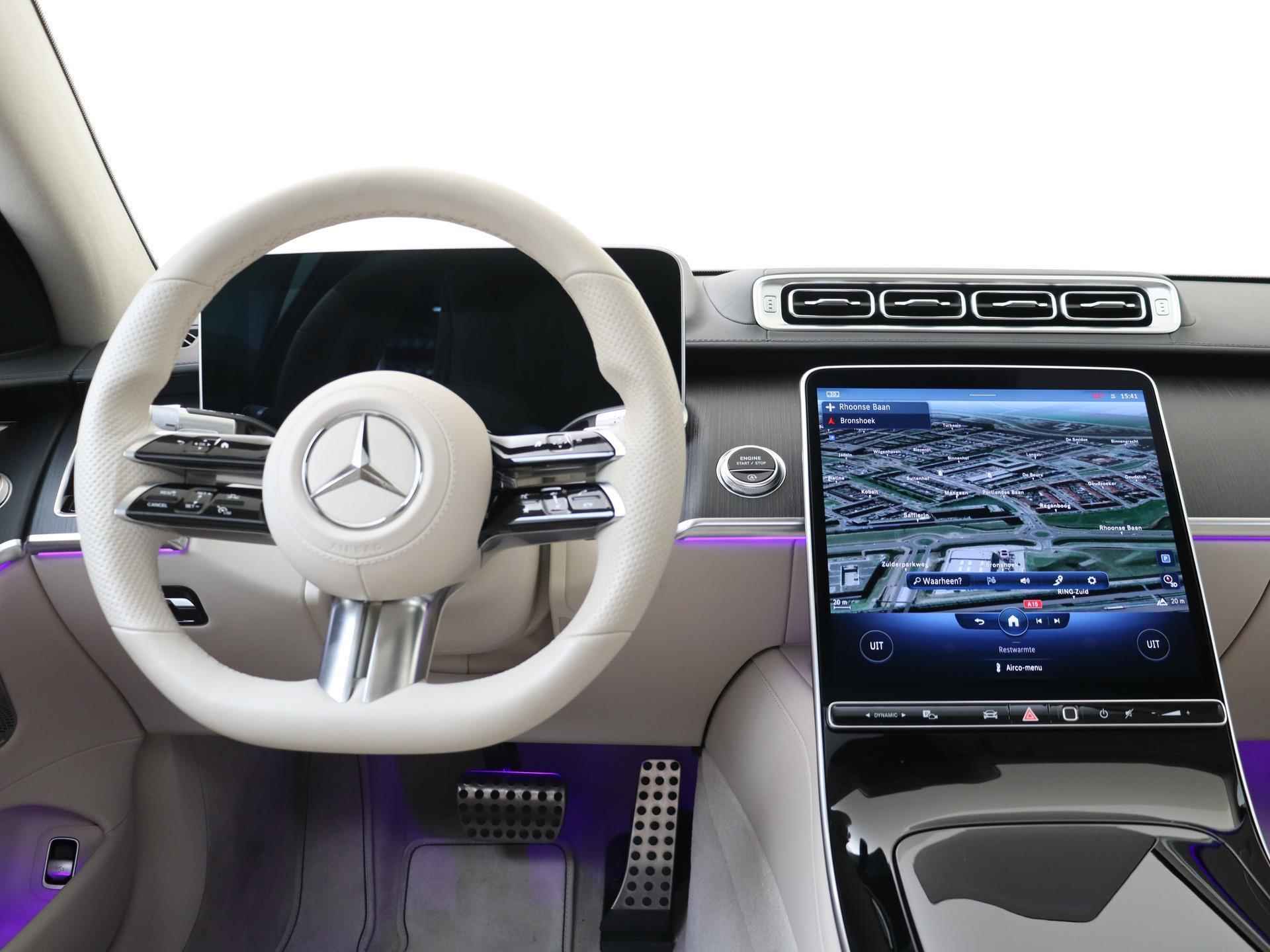 Mercedes-Benz S-klasse 350d AMG Line Premium Plus / Panorama dak / Leder / Head- Up / 21 inch AMG multispaak - 4/37