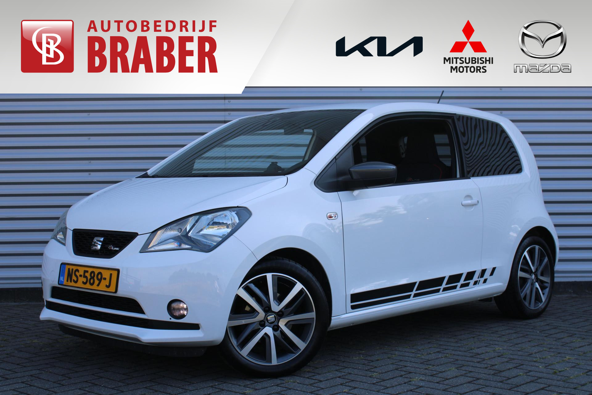 SEAT Mii 1.0 FR Connect | 3-Drs | Cruise | LM Velgen | Airco | Parkeersensoren | Eerste Eigenaar |