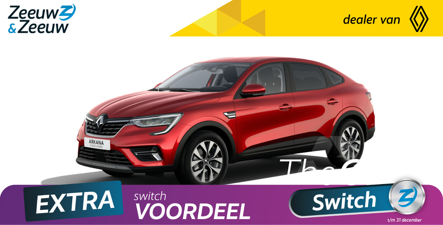 Renault Arkana 1.6 E-Tech hybrid 145 evolution | Nu leverbaar met €2800,- Zeeuw & Zeeuw korting | Speciaal aanbod: Pack Bose & City Premium nu gecombineerd voor €500,- |