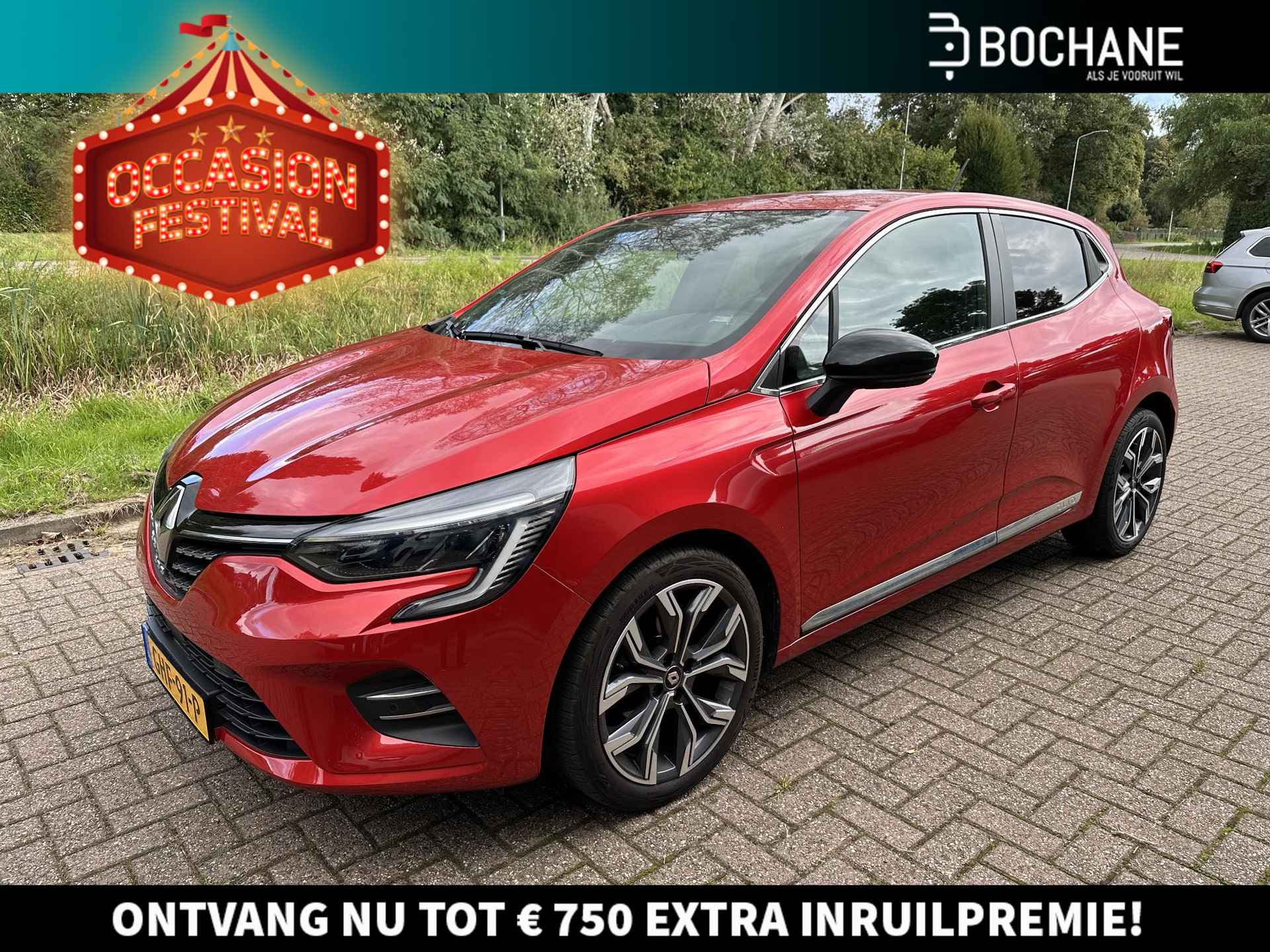 Renault Clio 1.0 TCe 90 Intens | Navi | Clima | Cruise | LM velgen 17" | PDC V+A + Camera | Stoel- en stuurverwarming | Apple Carplay/Android Auto - 1/19