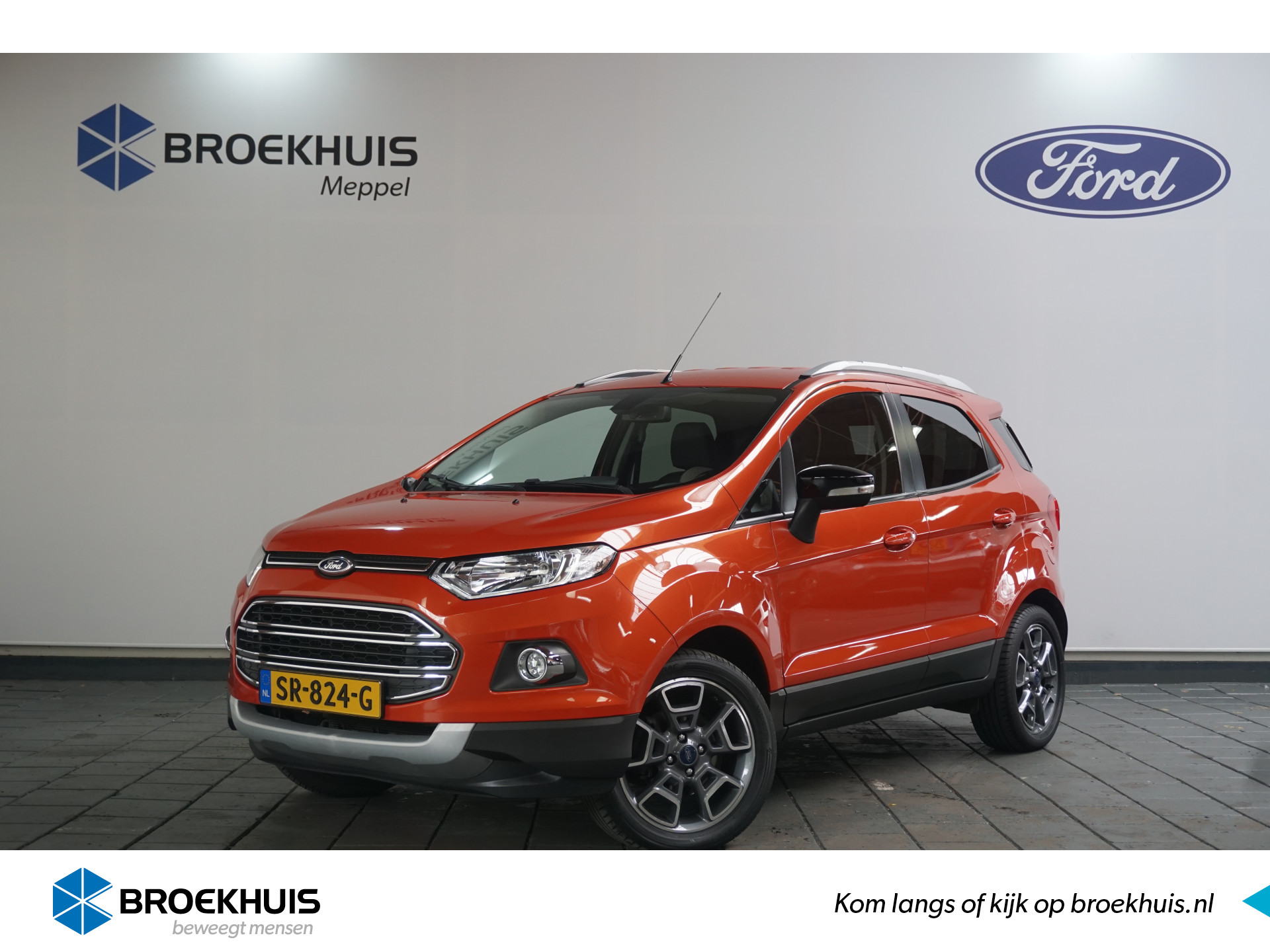 Ford EcoSport 1.0 EcoBoost Titanium | Sony | Clima | Half leer | Navigatie | Parkeersensoren | bij viaBOVAG.nl