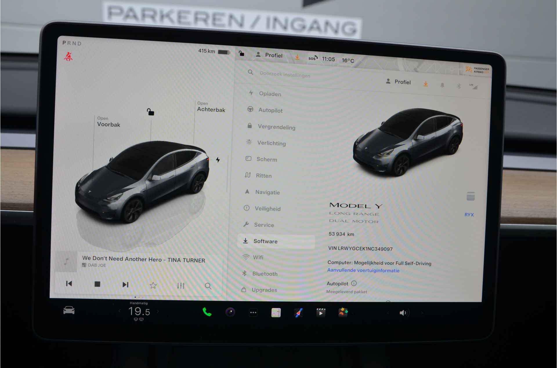 Tesla Model Y Long Range AWD 75 kWh AutoPilot, Bank 3 delen, MARGE - 22/33