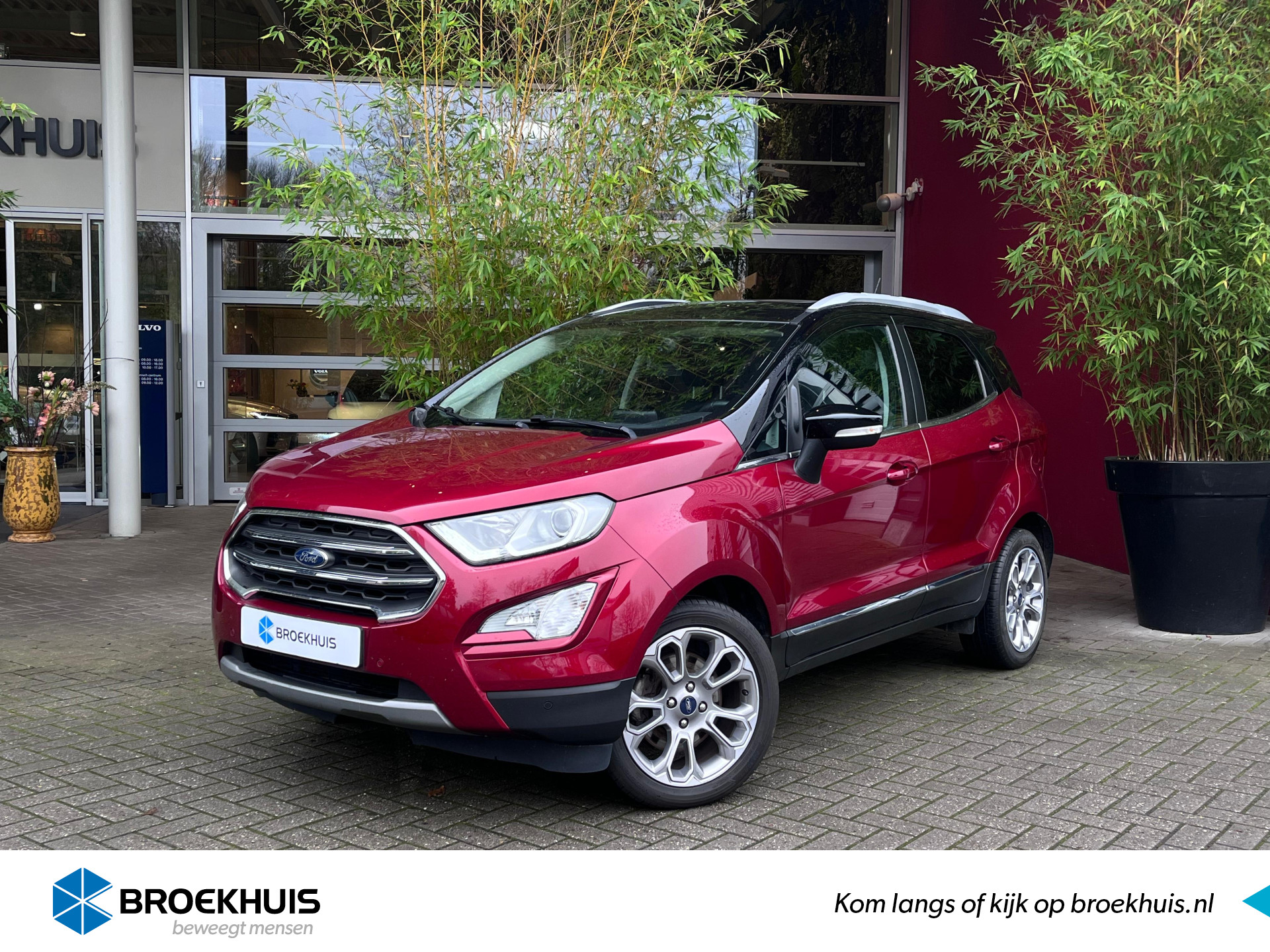 Ford EcoSport 1.0 EcoB. Titanium Automaat | Schuifdak | B&O | Trekhaak | Blis | Xenon | 17''