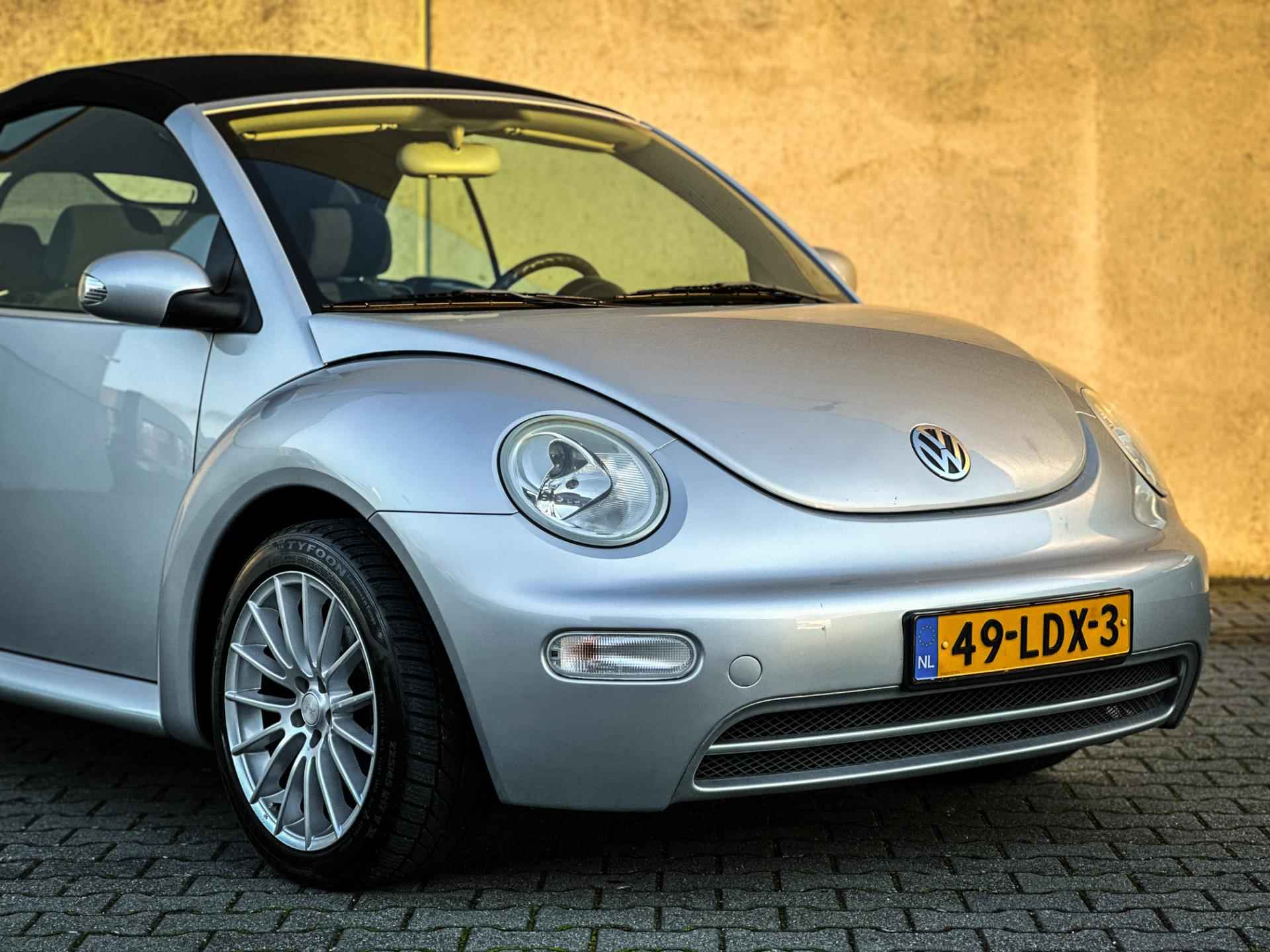 Volkswagen New Beetle Cabriolet 1.6 Turijn Comfort | Airco | Nieuwe cabrio kap! | Metalic | All Season banden | LM velgen | - 7/40