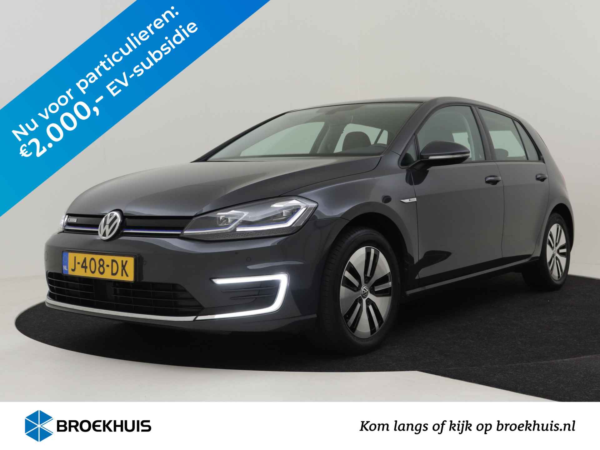 Volkswagen e-Golf 136pk E-DITION | €2000,- Subsidie | 100% Dealeronderhouden | 1ste Eigenaar | Adaptive cruise control | Parkeersensoren v+a | Nav - 1/39