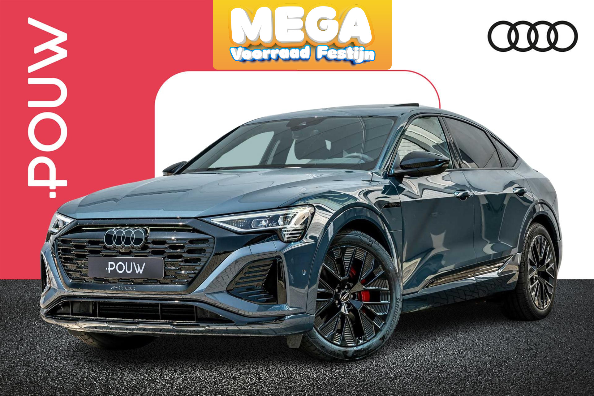 Audi Q8 Sportback e-tron 50 quattro 340pk S Edition 95 kWh | Panoramadak | LMV 21"