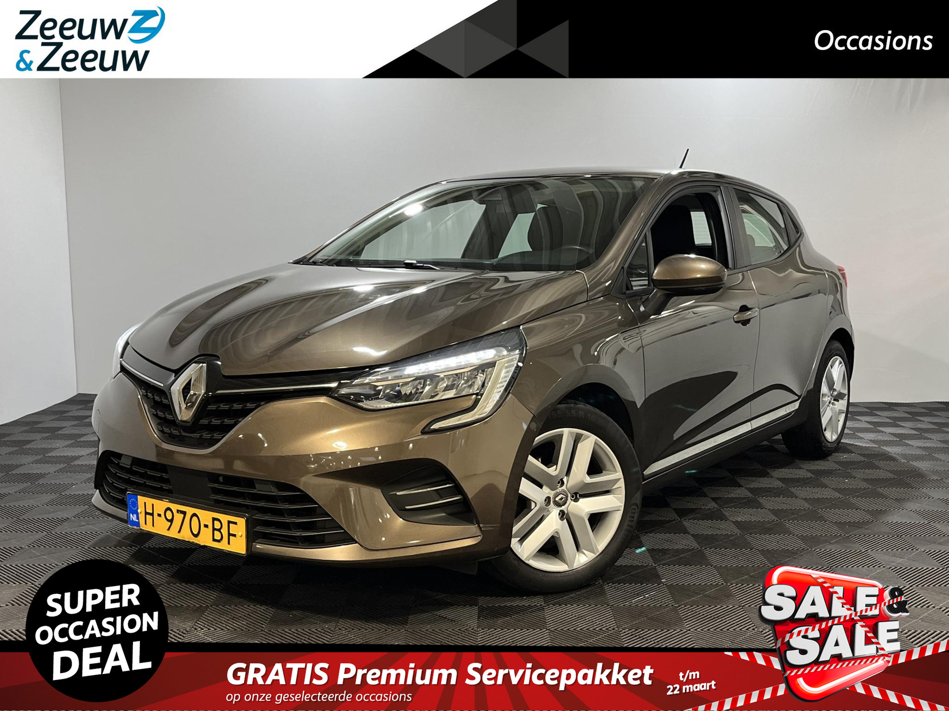 Renault Clio 100PK TCe Zen | 1e eigenaar | Apple CarPlay/Android Auto | Parkeersensoren | Airco | Cruise Control | Full LED | Licht Sensor |