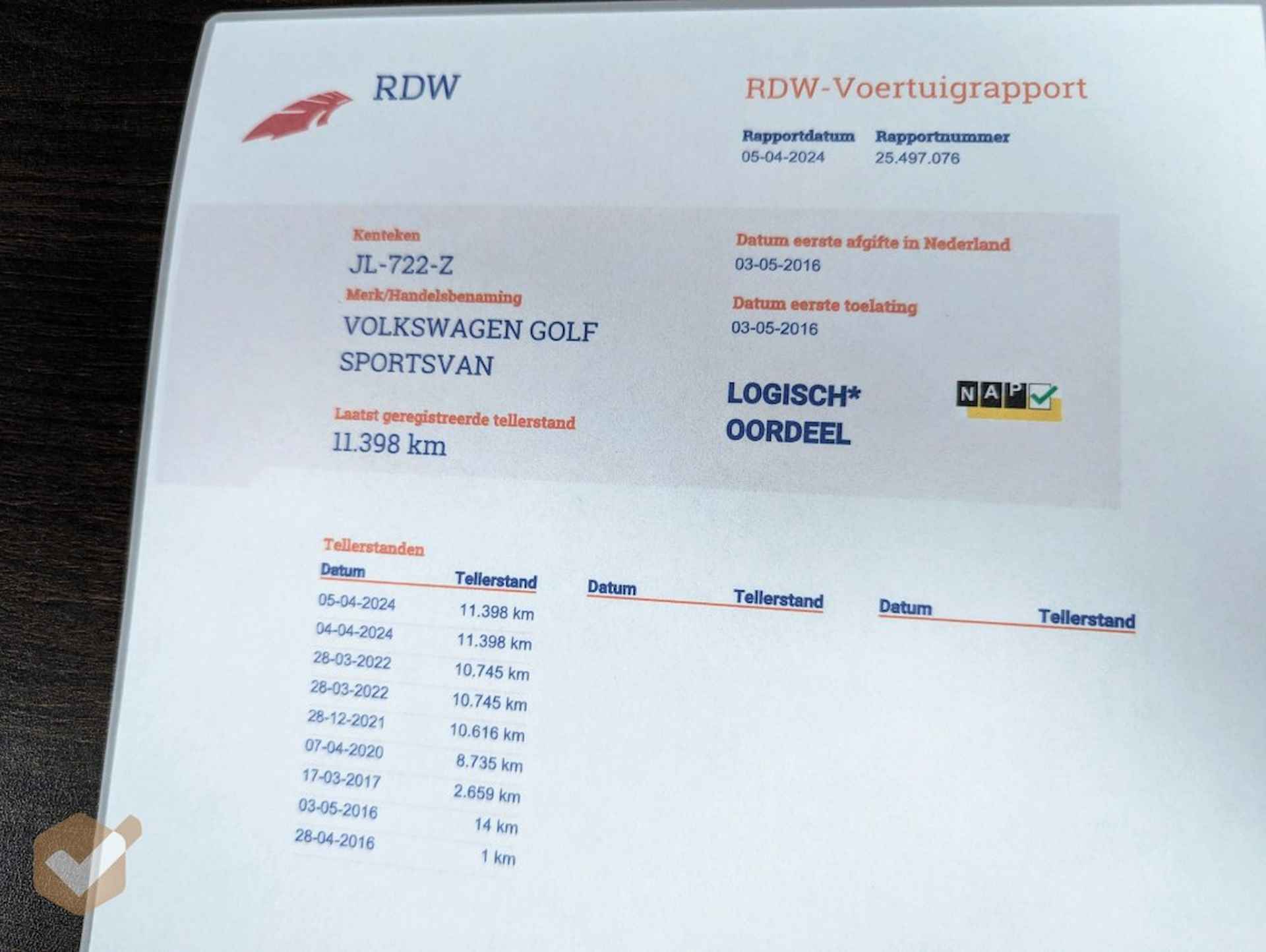 VOLKSWAGEN Golf Sportsvan 1.4 TSI Highline Automaat 1e Eig. NL-Auto *Geen Afl. kosten* - 15/56