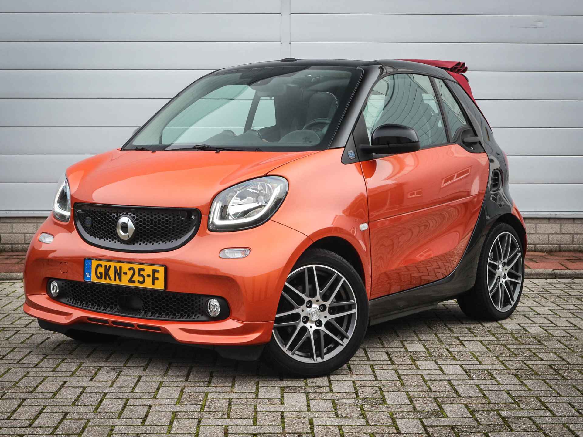 Smart Fortwo cabrio EQ BRABUS Style 18 kWh | Clima | Cruise | Navi | Leer | Stuur+Stoelverwarming| - 3/39