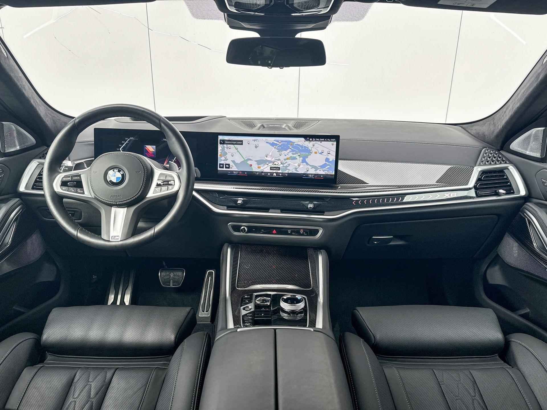 BMW X6 xDrive40i High Executive M-Sport M Sportuitlaatsysteem / 21 Inch / Adaptief M-Onderstel / Comfort Acces / Soft Close / Electrische Zwenkhaak / Shadow Line koplampen / SkyLounge / Getinte Ramen Achter / Stoel Ventilatie / Stoelverwarming Voor & Achter / Leder Dashboard / Driving Assistant Prof / Parking Assistant Prof / Bowers & Wikins - 7/25