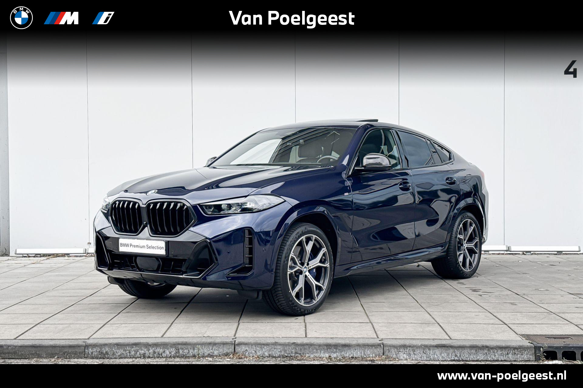 BMW X6 xDrive40i High Executive M-Sport M Sportuitlaatsysteem / 21 Inch / Adaptief M-Onderstel / Comfort Acces / Soft Close / Electrische Zwenkhaak / Shadow Line koplampen / SkyLounge / Getinte Ramen Achter / Stoel Ventilatie / Stoelverwarming Voor & Achter / Leder Dashboard / Driving Assistant Prof / Parking Assistant Prof / Bowers & Wikins