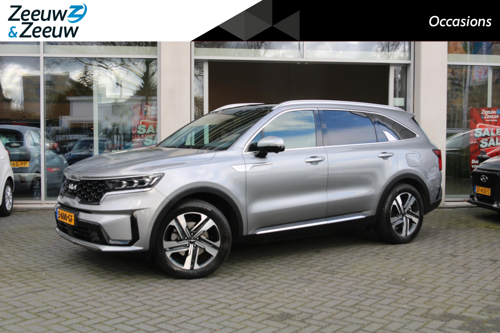 Kia Sorento 1.6 T-GDI Hybrid 2WD ExecutiveLine 5p. | Airco | Navi | Camera | Stoelverwarming | Stoelverkoeling | Leder | Panoramadak | Cruise Control | LM Velgen | 360 Camera |