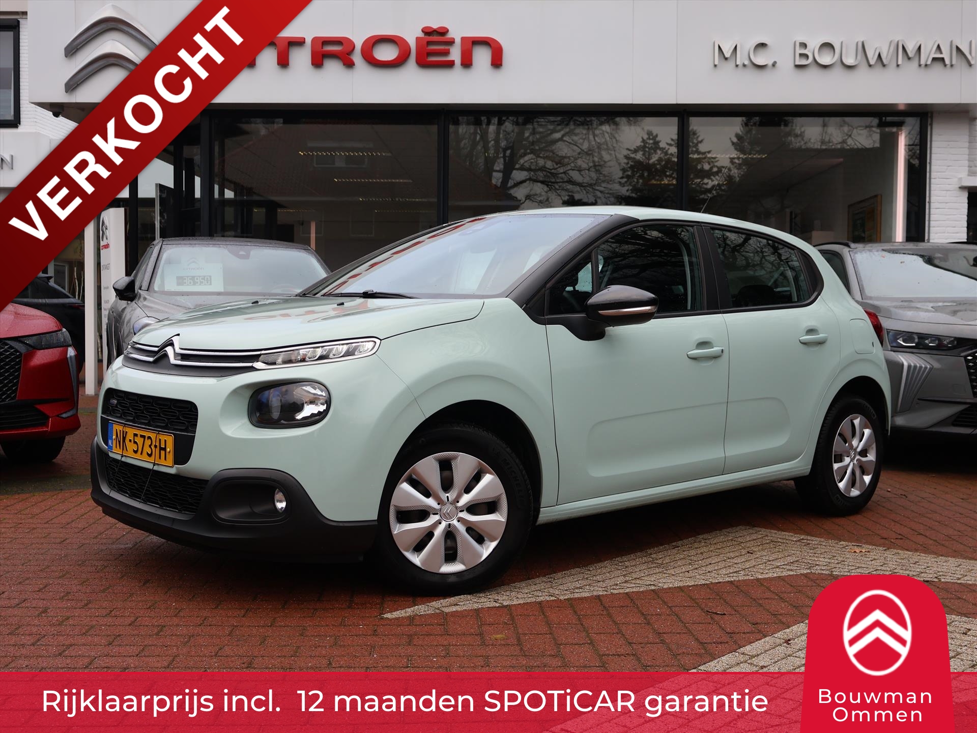 Citroen C3 PureTech 82PK Feel, Rijklaarprijs | Navigatie | Parkeersensoren | Climate control