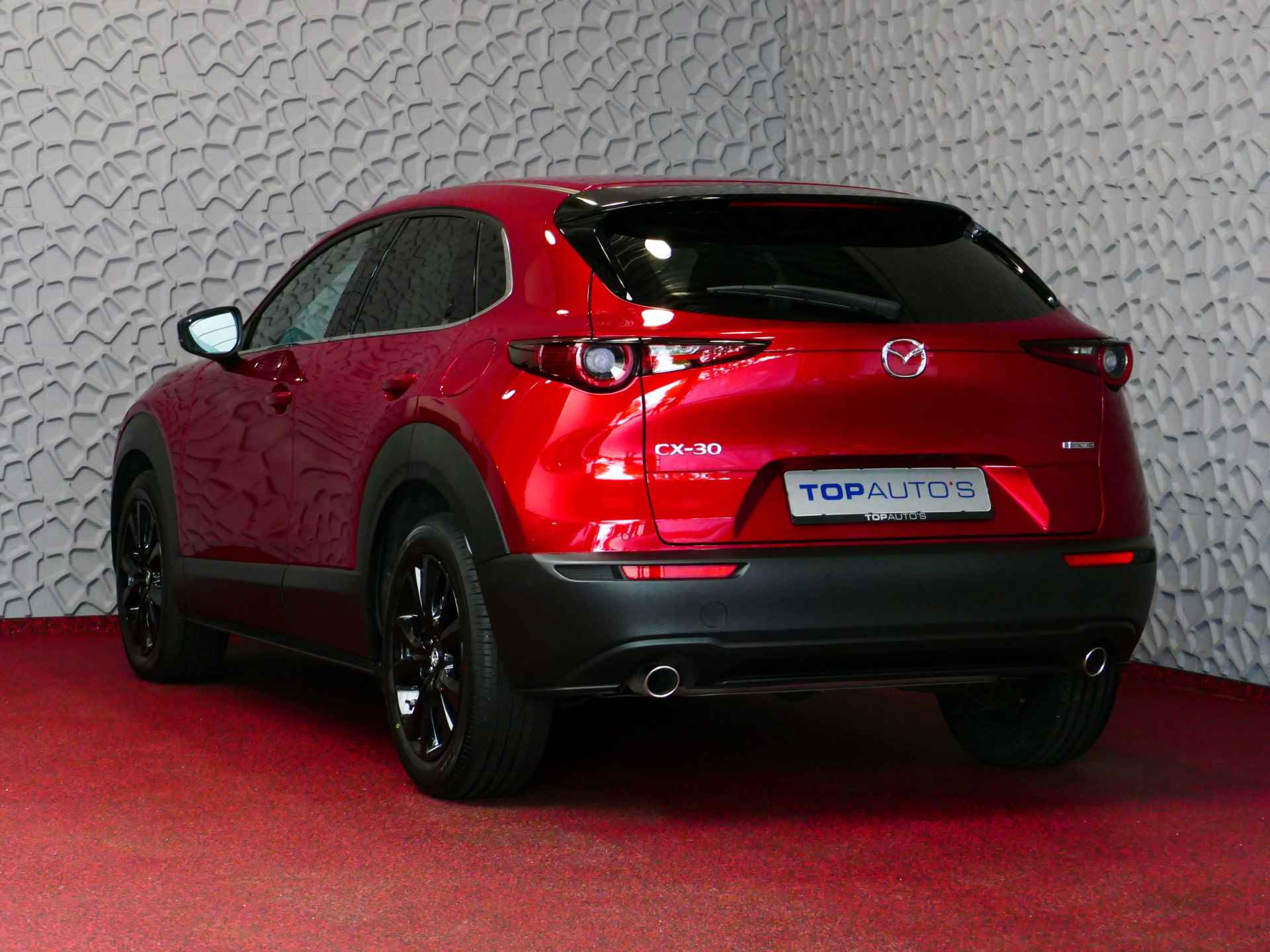 Mazda CX-30 2.0 E-SkyActiv-G 150 M HYBRID HOMURA STOELVERW CAMERA ELEK.KLEP BLINDSPOT HEADUP 04/2024 - 2/80