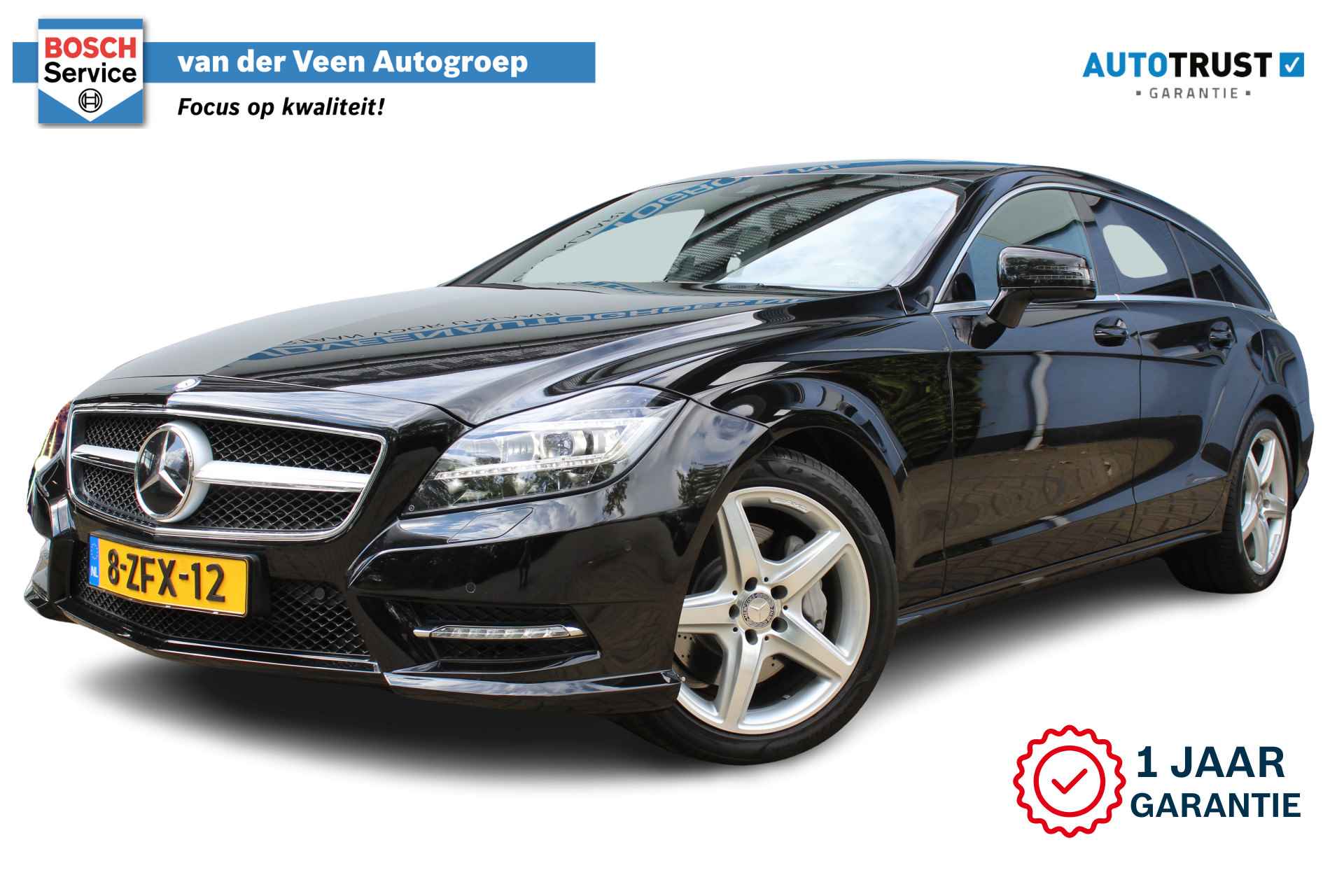 Mercedes-Benz CLS-Klasse Shooting Brake 350 | 2e Eigenaar | Navi | Clima | Adaptive cruise | Memmory stand stoelen voor | Stuur elektrisch verstelbaar | harman/kardon audiosysteem | Elektrische kofferbak | Stoelverwarming | Schuif/kantel dak | Achteruitrijcamera | Parkeersensoren V+A | 18 Inch LMV | Lederen bekleding | F1 Flippers | Origineel Nederlandse auto | NAP | - 1/73