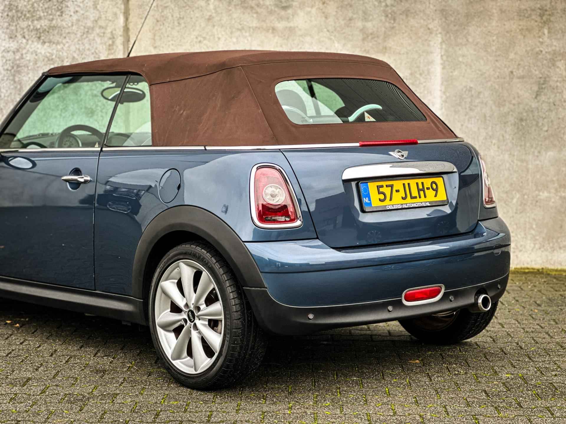 Mini Mini Cabrio 1.6 Cooper Chili | Org. NL | Clima | Cruise | Navi | Leder | Stoelverw. | Metalic lak | - 8/40