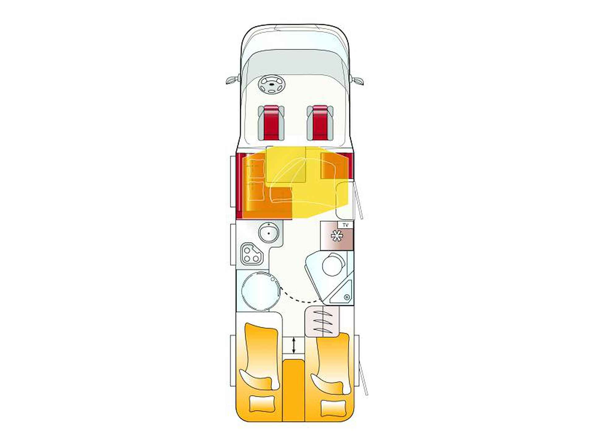 LMC Breezer Lift 737 G 5 personen - 25/25