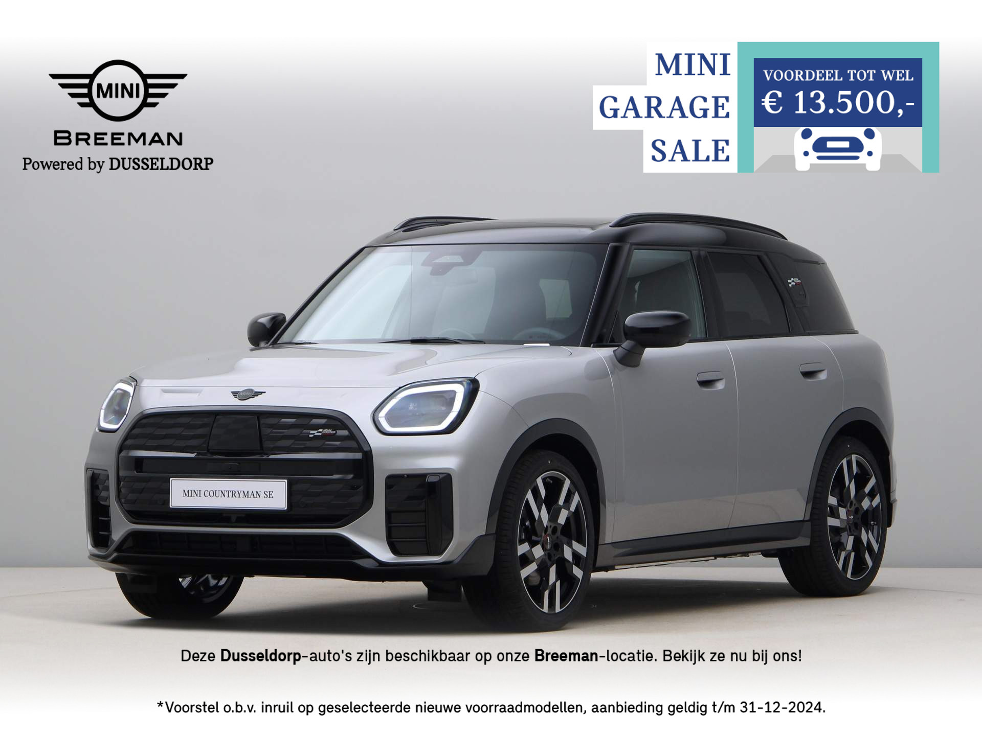 MINI Countryman SE ALL4 John Cooper Works Pakket L OPERATIONAL LEASE EUR 777,- excl. BTW (60 mnd/10.000 km)