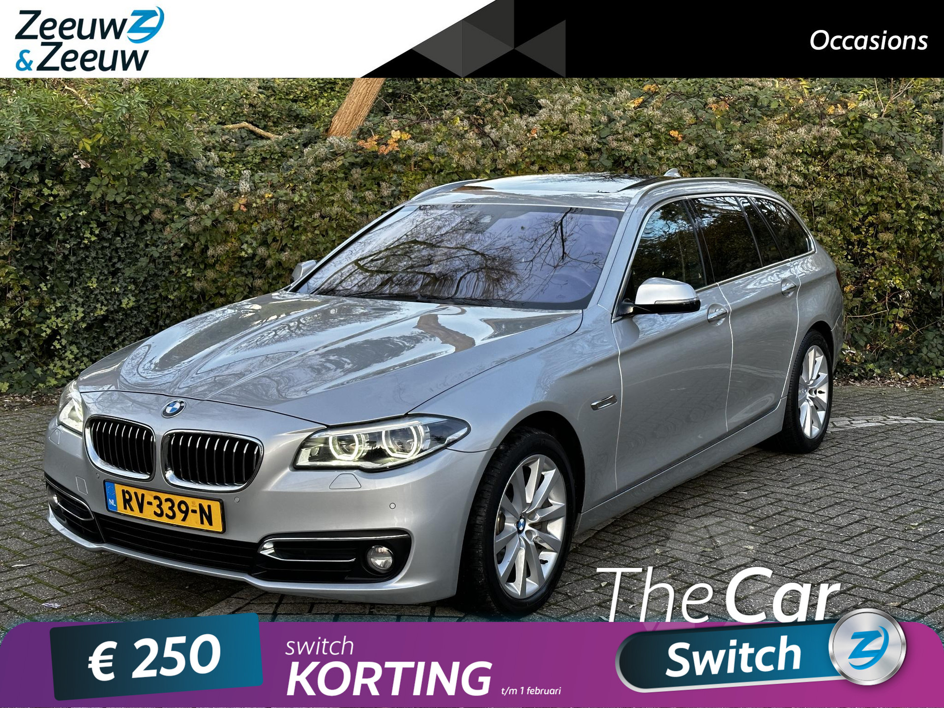 BMW 5-serie Touring 530xd Luxury Edition | BOMVOL OPTIES | KANTELSCHUIFDAK | STOELVERWARMING | LEDEREN STOELBEKLEDING |