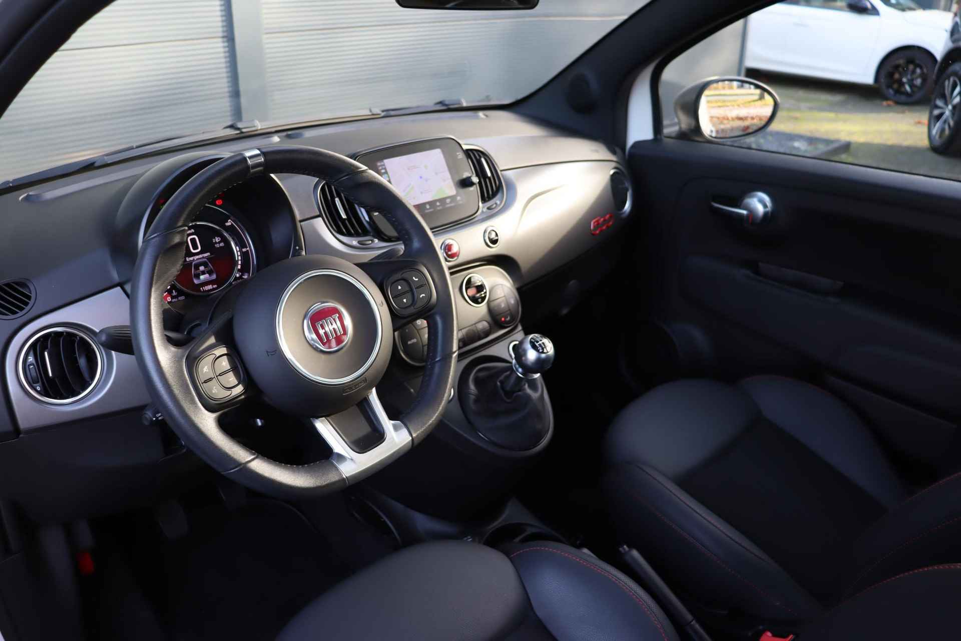 Fiat 500 1.0 Hybrid Sport / 11.000 KM! / Schuifdak / Carplay - 8/26