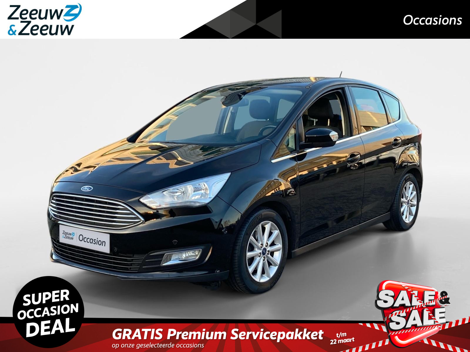 Ford C-Max 1.0 Titanium | Cruise Control | Bluetooth | Voorruit Verwarming | Climate Control | Navigatie |