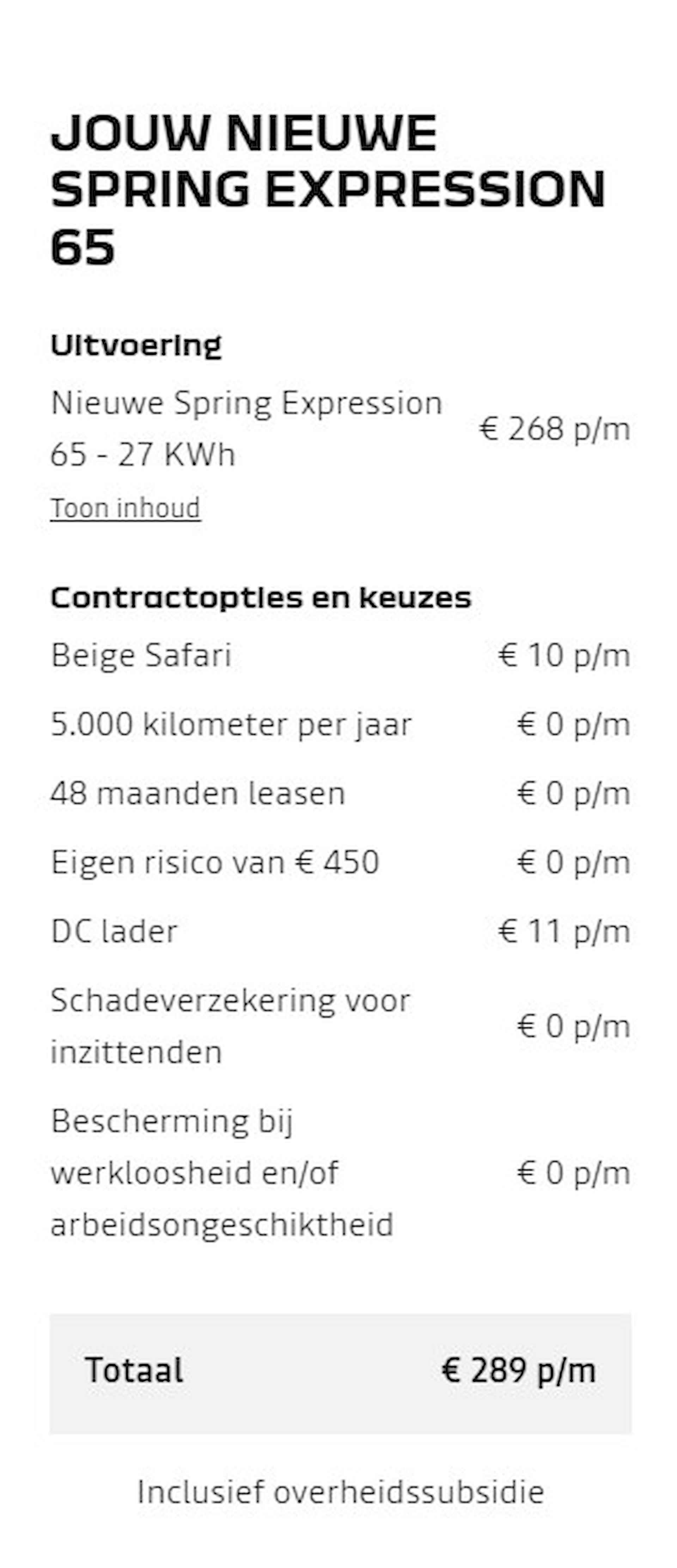 Dacia Spring Expression 65 26.8 kWh | Inclusief SEPP Subsidie en Dacia Days Korting €17.700 | Verwachte datum binnenkomst 7 november | DC Lader met een maximaal vermogen van 30kW - 11/12