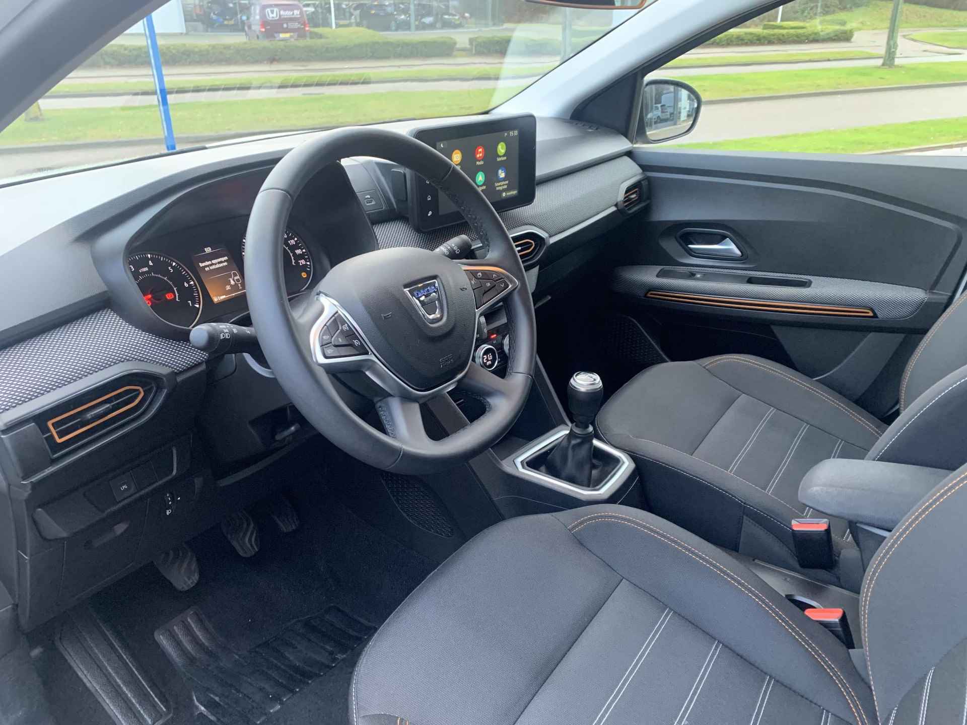 Dacia Sandero Stepway 1.0 TCe 100 Bi-Fuel Comfort Apple carplay/android auto | Lichtmetalen velgen | Achteruitrijcamera | Keyless entry/start | Parkeersensoren | - 6/20