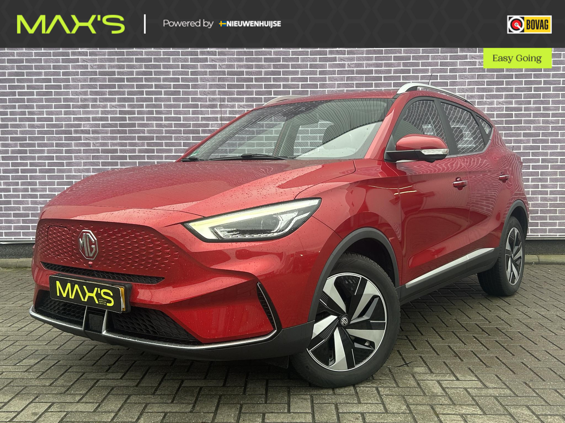 MG ZS EV Long Range Luxury 70 kWh | 440km Actieradius | Adaptive Cruise Control | Navi | Leder | Accu 95% | Apple Carpl./Android Auto | Led | Keyless | Dodehoek Detectie